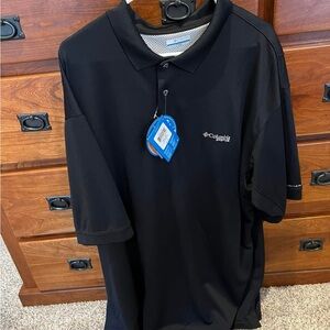 Columbia Black Polo Shirt Classic Style